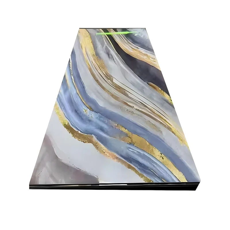 高光沢 UV コーティング PVC 大理石の壁パネルは、耐久性、スタイル、コスト効率を備えたモダンなインテリアを変えることができます