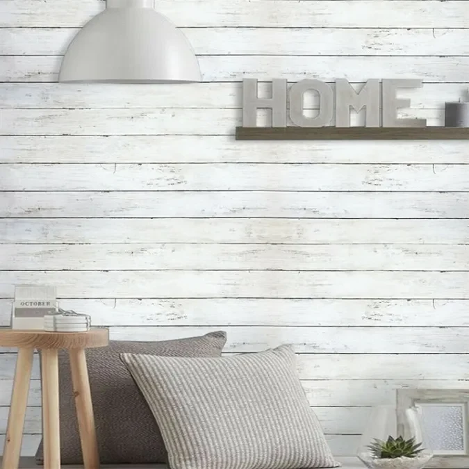 インテリアデザインに粘着性のあるウッドテクスチャーの装飾壁紙を選ぶ理由